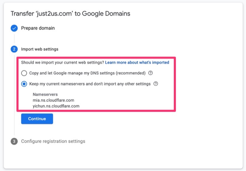 link blogger to google domain