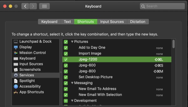 Keyboard Shortcuts